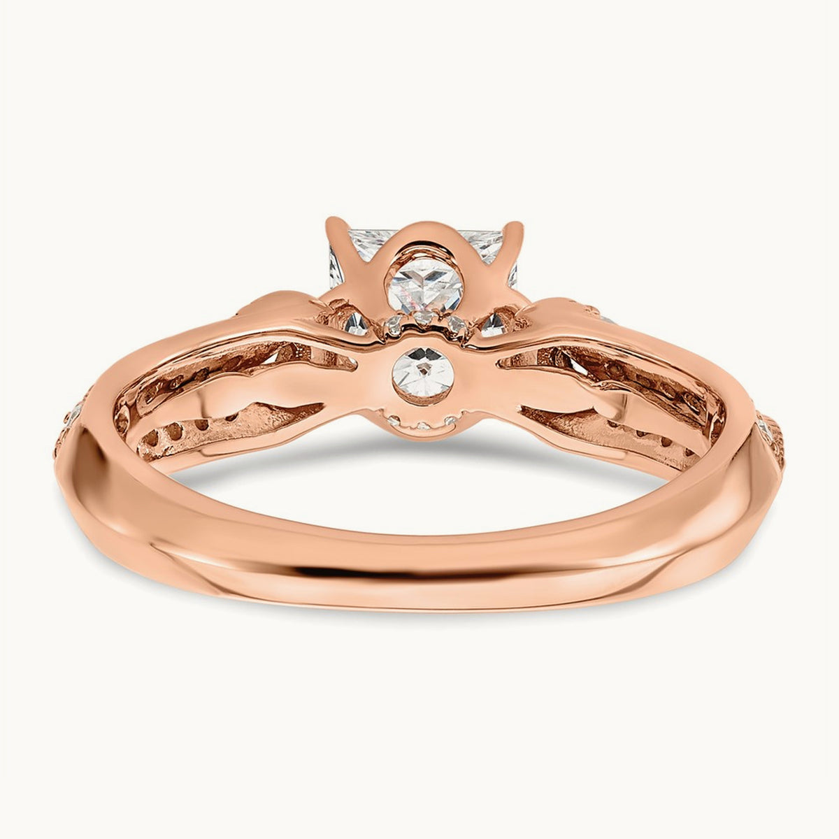 Princess Semi-Mount Engagement Ring, 1.00 ct tw