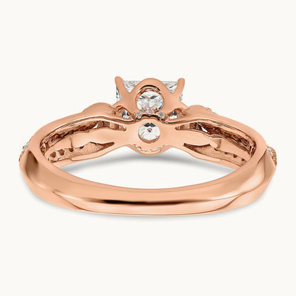Princess Semi-Mount Engagement Ring, 1.00 ct tw