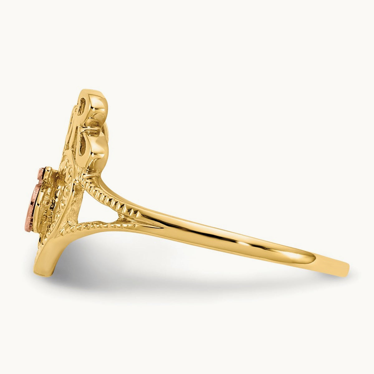Amor 15 Heart Ring, 14K Two-tone