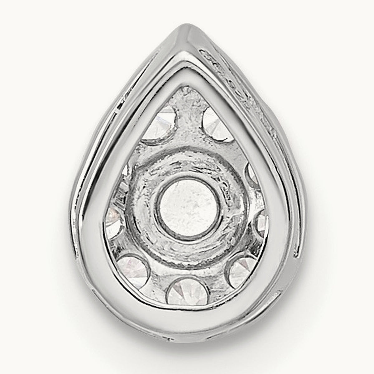 Pear Chain Slide Pendant, 0.25 ct tw Lab-Grown Diamond