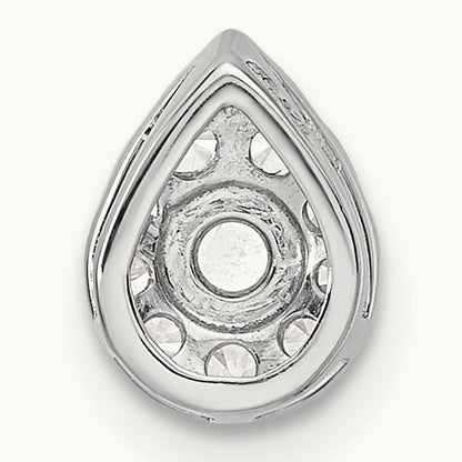 Pear Chain Slide Pendant, 0.25 ct tw Lab-Grown Diamond