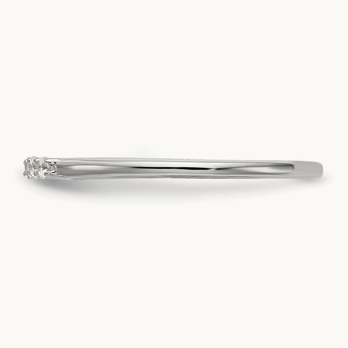 Diamond Wedding Band, 14K White Gold