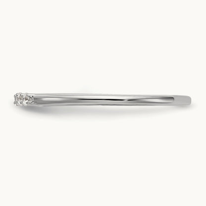Diamond Wedding Band, 14K White Gold