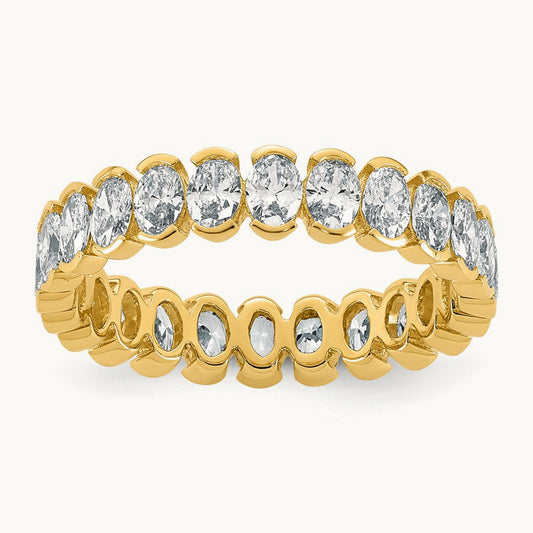 Oval Eternity Ring, 2.00 ct tw Lab-Grown Diamond