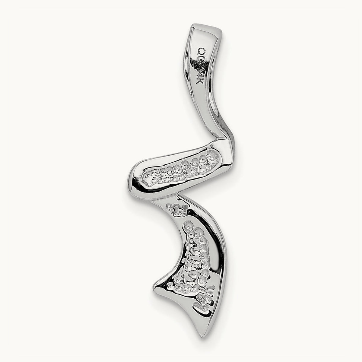 Slide, 14K White Gold