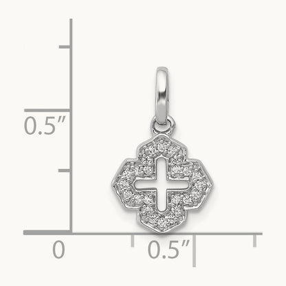 1/10ct. Diamond Fancy Cross Pendant — photo set