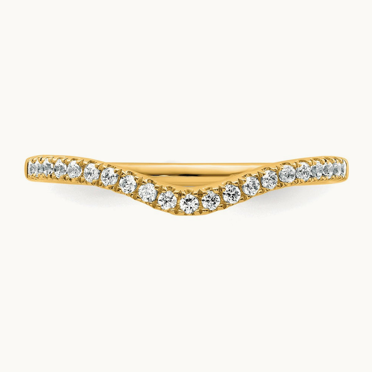 Contoured Wedding Band — 14K Yellow Gold, 7