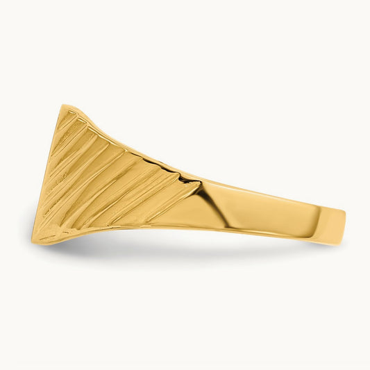 Open Back Child's Signet Ring — photo set