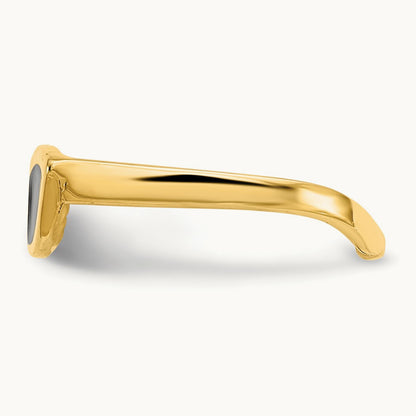 Enameled Sunglasses Toe Ring, 14K