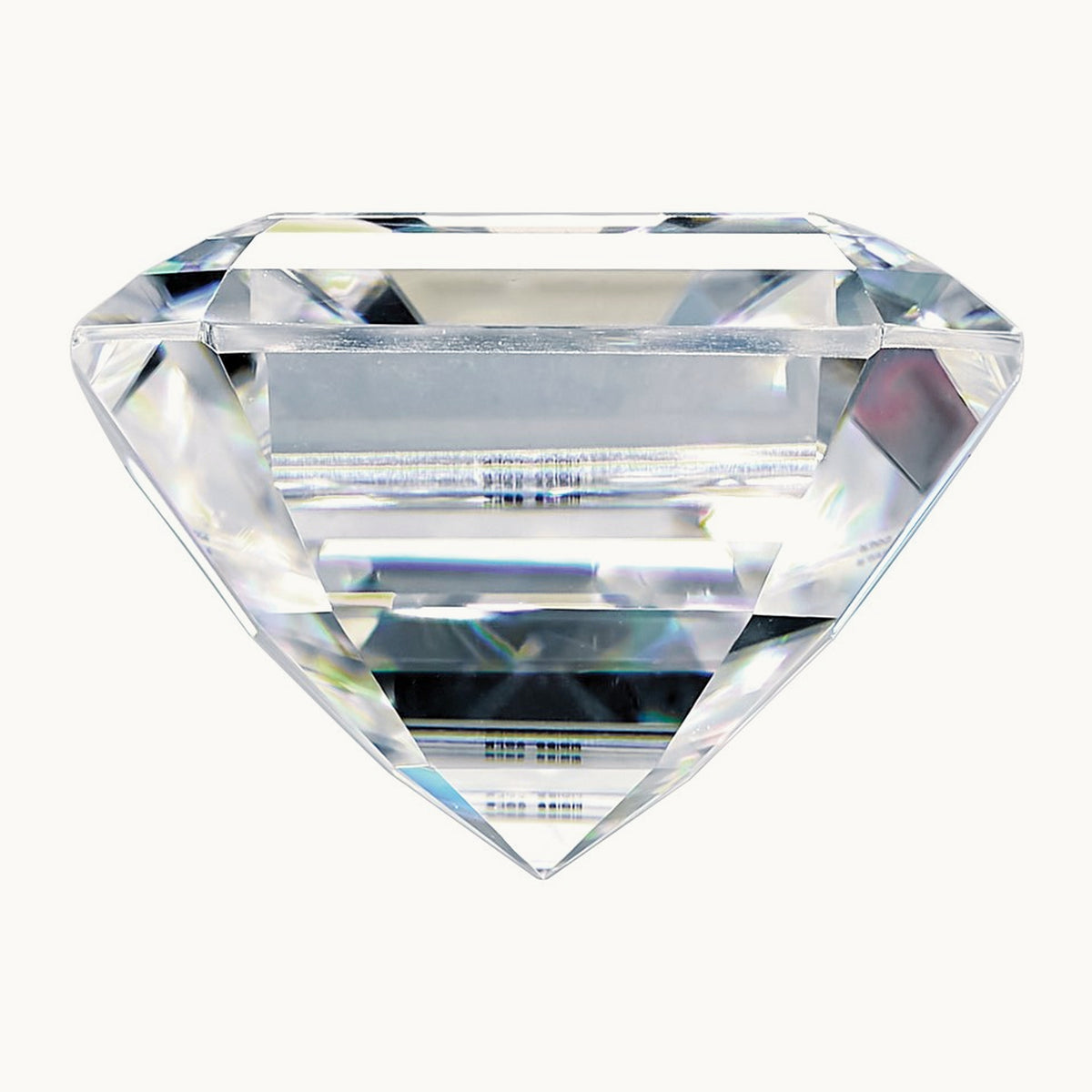Asscher Pure Light D-E-F Moissanite, 9mm