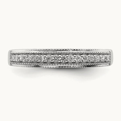 Diamond Band, 14K White Gold