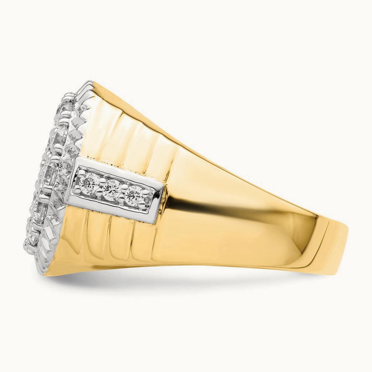 Men's Cluster Ring, 2.00 ct tw Lab-Grown Diamond