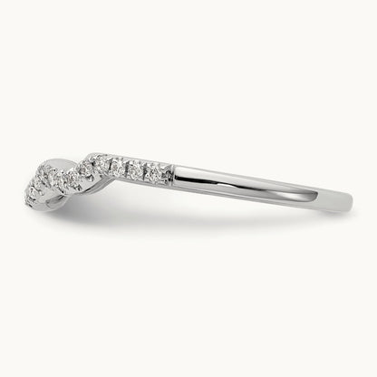 Diamond Wedding Band, 14K White Gold
