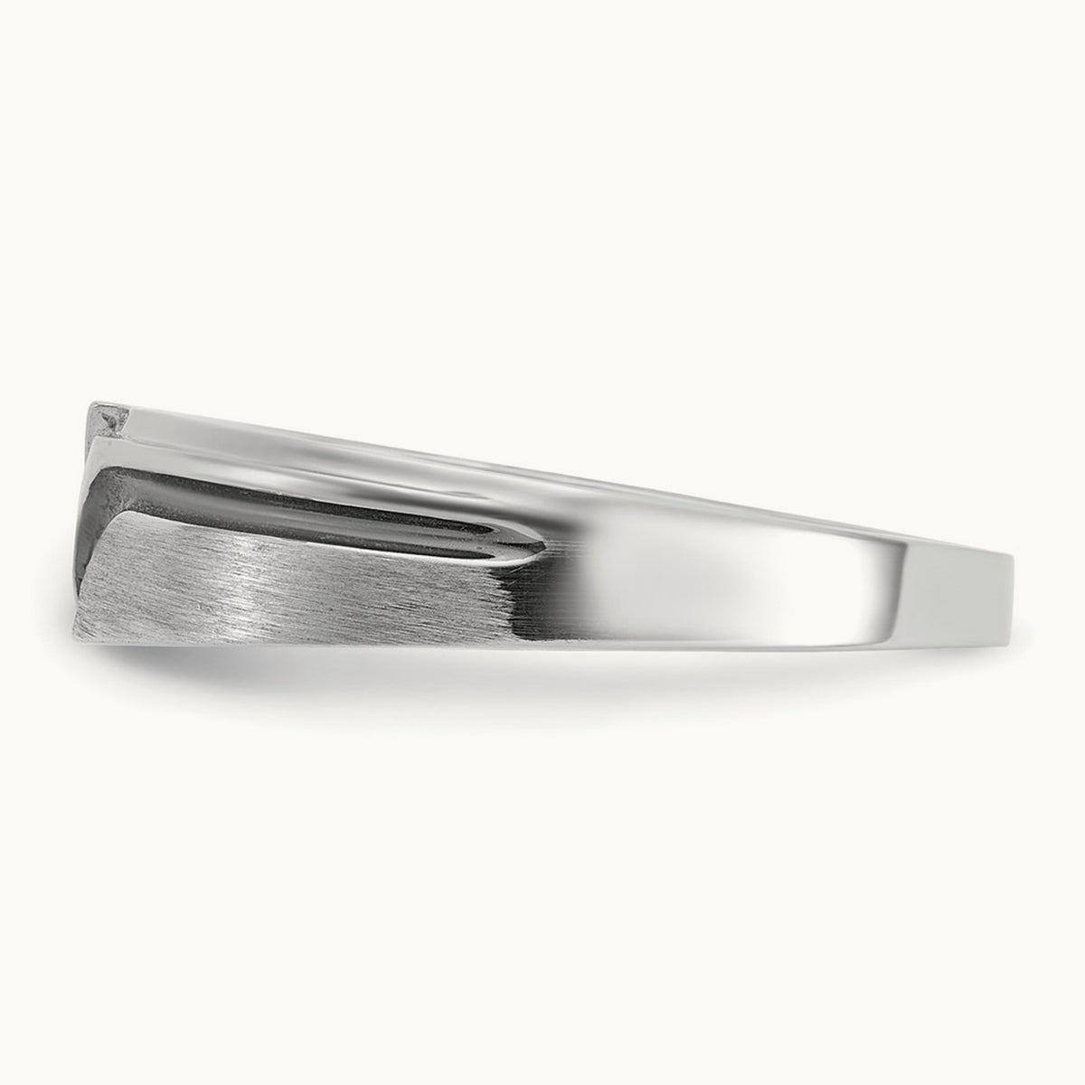 With Blk RH & Blk Men's Ring, 0.10 ct tw Lab-Grown Diamond