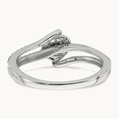Diamond Cluster Complete Engagement Ring — photo set