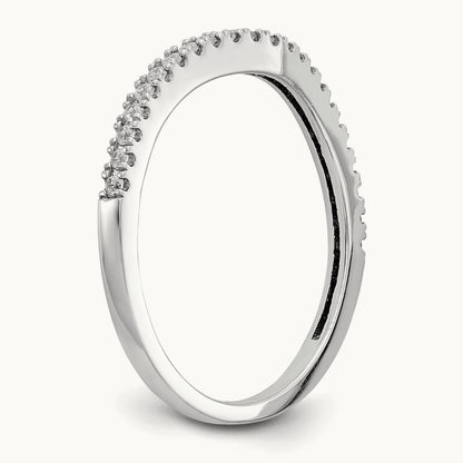 Diamond Wedding Band, 14K White Gold