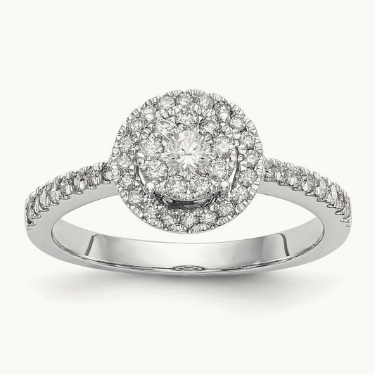 Cluster Engagement Ring — VS/SI (Great), 7