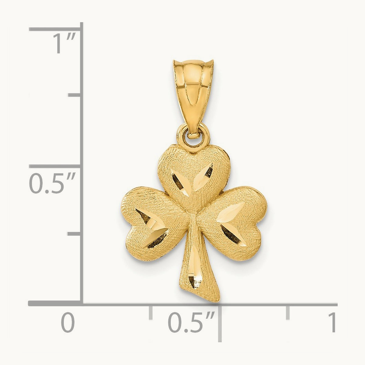 Shamrock Charm, 14K