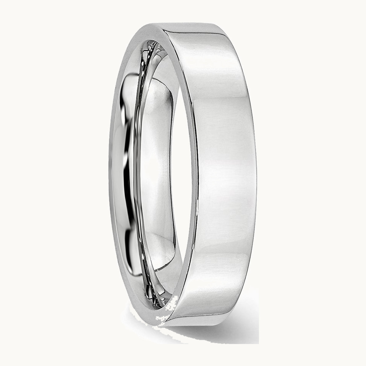 Cobalt Flat Polished Band — 5mm