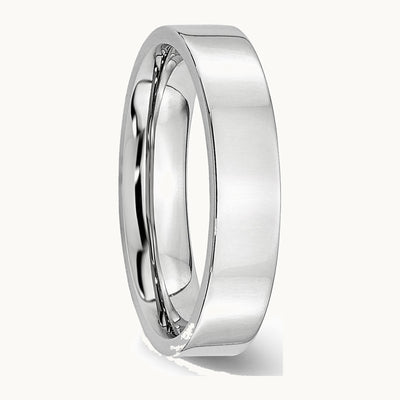 Chisel Cobalt Flat Polished 5mm Band