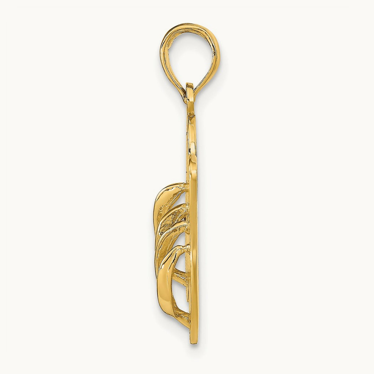ST. THOMAS Reversible Flip Flops Pendant, 14K