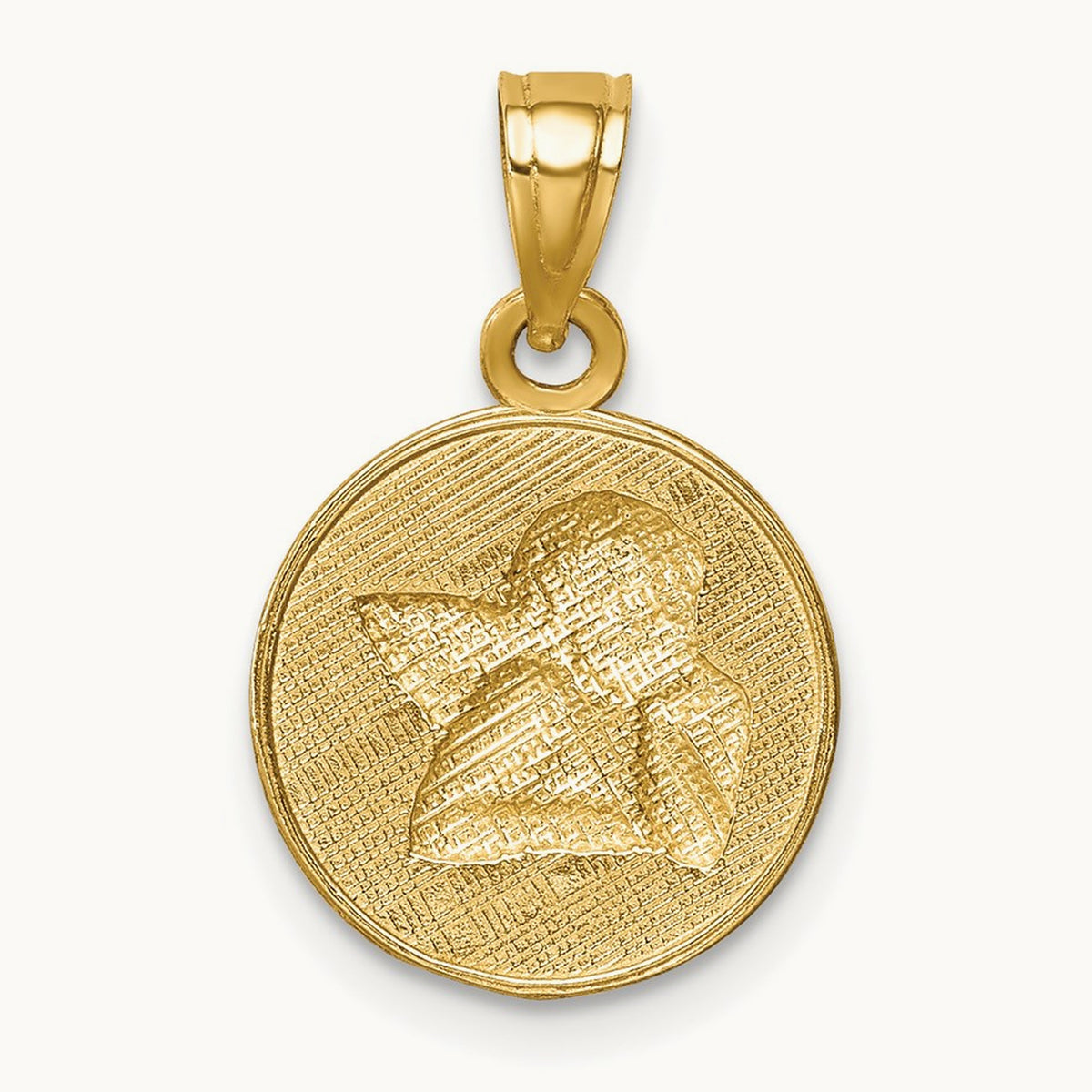 w/Rhodium Angel Pendant, 14K