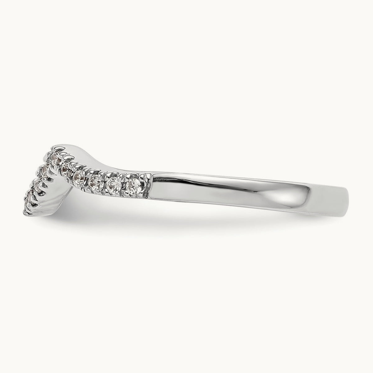 Diamond Wedding Band, 14K White Gold