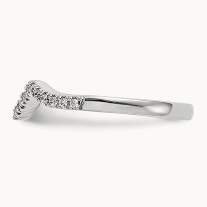 Diamond Wedding Band, 14K White Gold