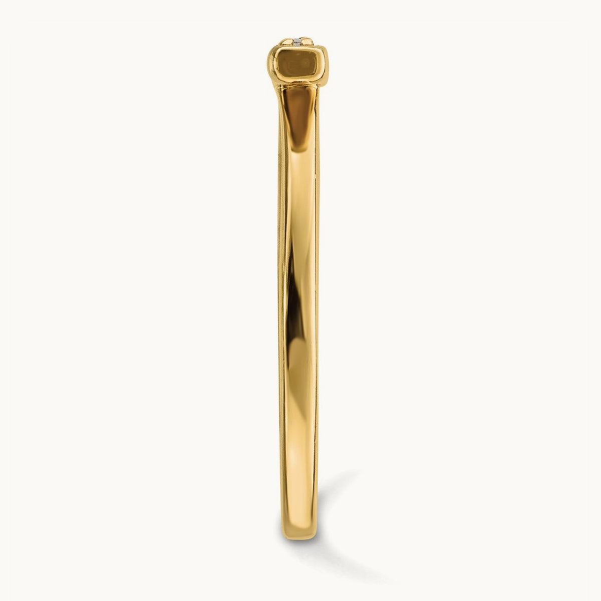 Diamond Bar Ring — 14K Yellow Gold