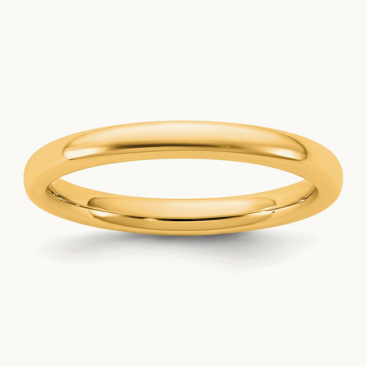 European Comfort Fit Band — 14K Yellow Gold, 2.5mm