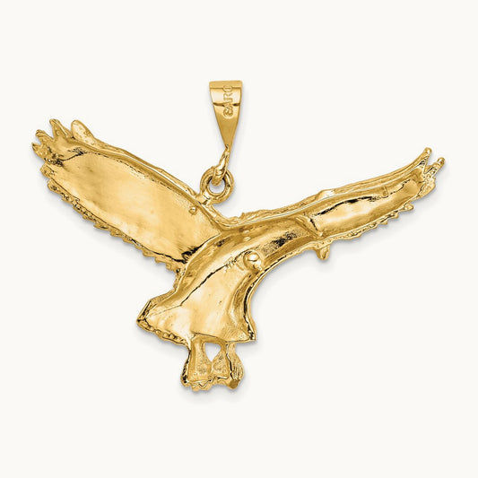 Solid Polished Eagle Pendant — photo set