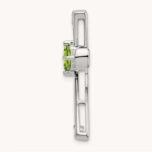 Peridot and Diamond Cross Chain Slide — photo set