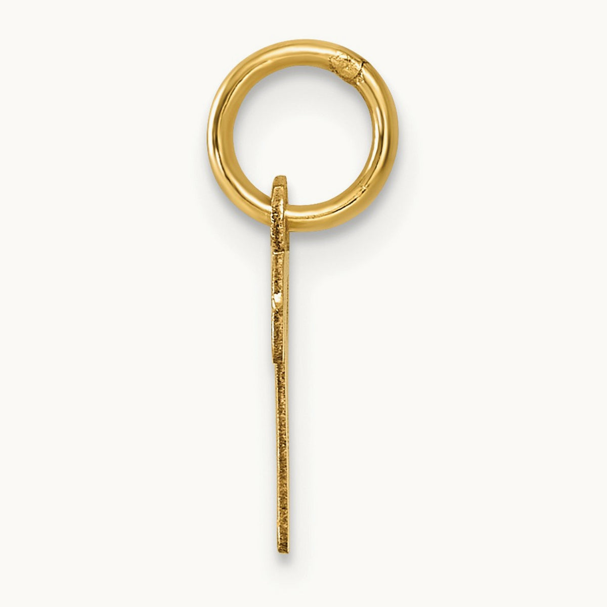 Small Script Letter B Initial Charm, 14K