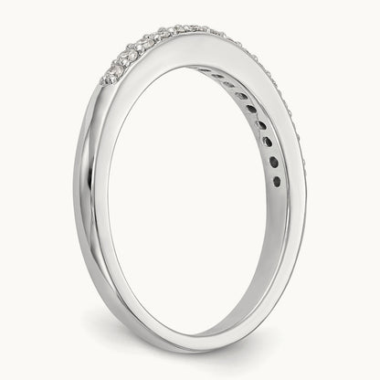 Diamond Wedding Band, 14K White Gold
