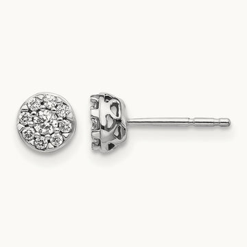 Cluster Post Earrings, 0.20 ct tw Lab-Grown Diamond