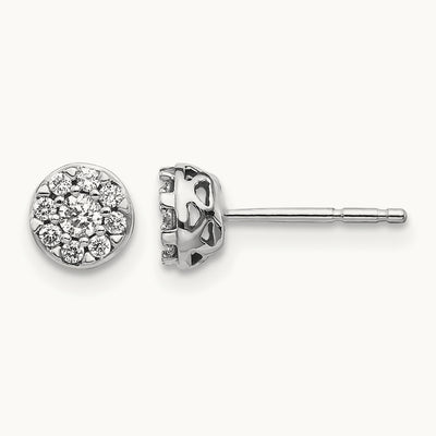 Cluster Post Earrings, 0.20 ct tw Lab-Grown Diamond