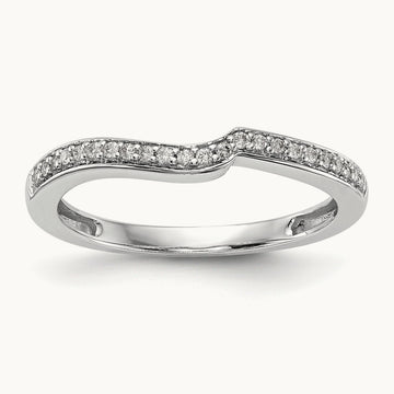 Diamond Wedding Band, 14K White Gold