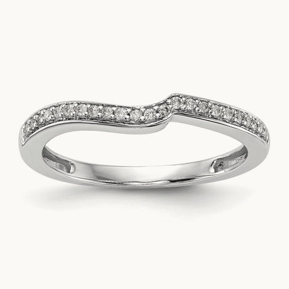 Diamond Wedding Band, 14K White Gold