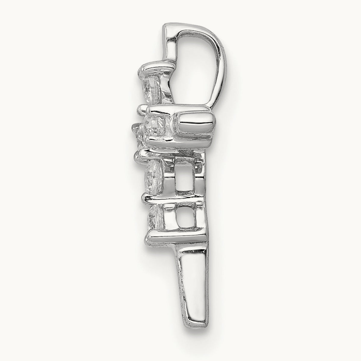 1/6ct. Diamond Cross Chain Slide — photo set
