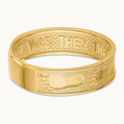 Footprints In The Sand Ring, 14K