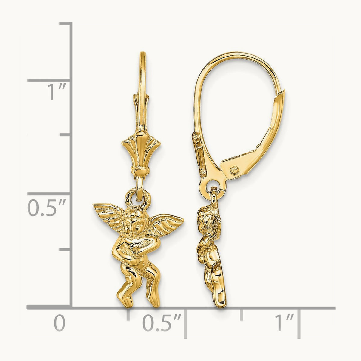 Angel Leverback Earrings — 28.5mm