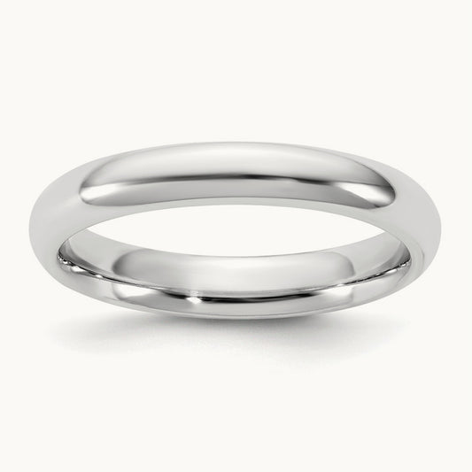Standard Comfort Fit Band, 3.5mm, 10K White Gold
