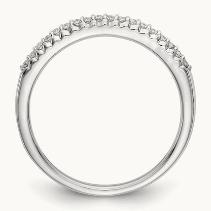 Diamond Wedding Band, 14K White Gold