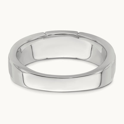 Satin and Polished Men's Ring, 0.25 ct tw