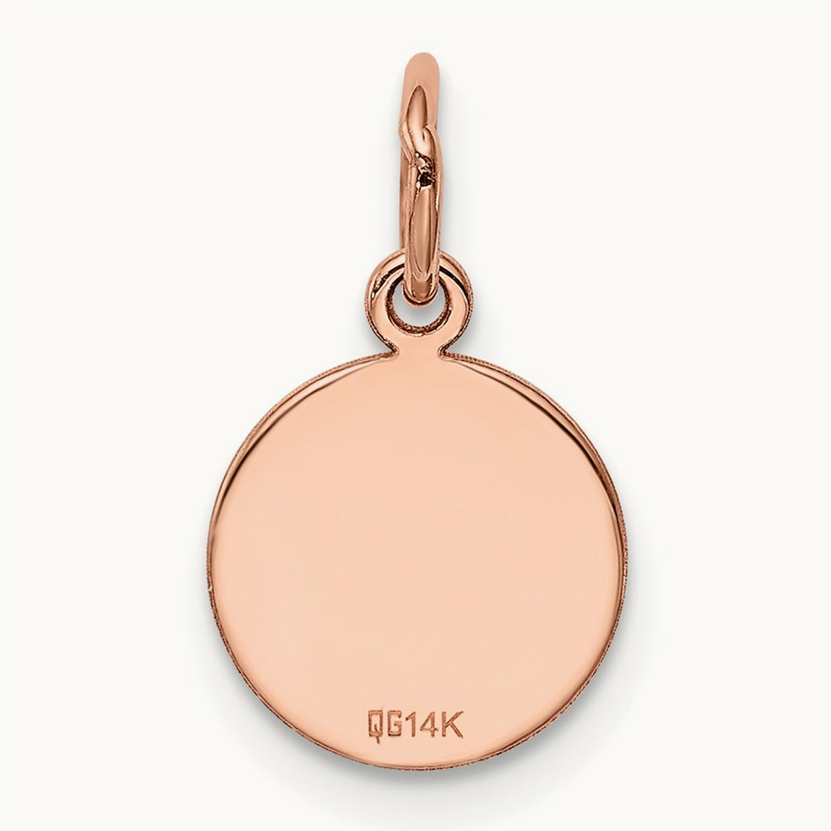 Plain .027 Gauge Circular Engraveable Disc Charm — 16mm