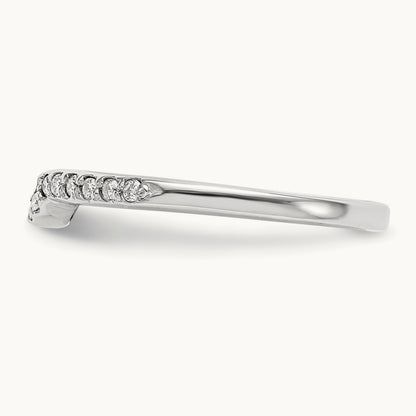 Diamond Wedding Band, 14K White Gold