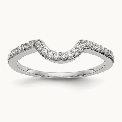 Diamond Wedding Band, 14K White Gold