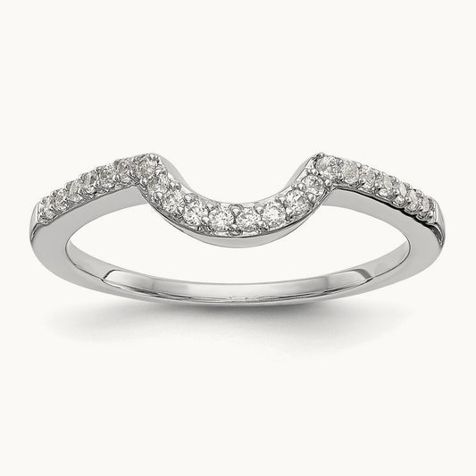 Diamond Wedding Band, 14K White Gold