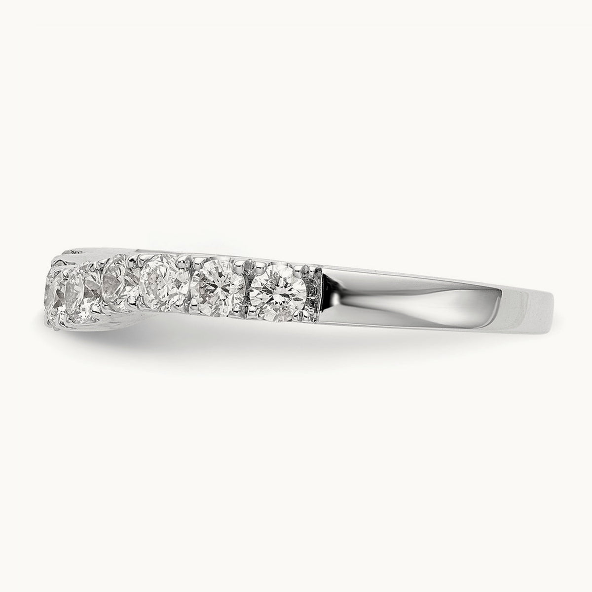 Diamond Wedding Band, 14K White Gold