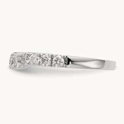 Diamond Wedding Band, 14K White Gold